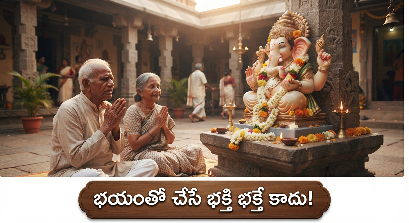 భయంతో చేసే భక్తి